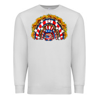 Dove Grey usa gnome sunflower rainbow Premium Sweatshirt - HRA Design Shop