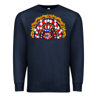 Navy usa gnome sunflower rainbow Premium Sweatshirt - HRA Design Shop
