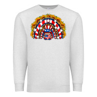 Oatmeal Heather usa gnome sunflower rainbow Premium Sweatshirt - HRA Design Shop