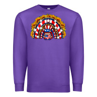 Purple usa gnome sunflower rainbow Premium Sweatshirt - HRA Design Shop