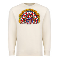 Sandshell usa gnome sunflower rainbow Premium Sweatshirt - HRA Design Shop