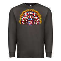 Smoke usa gnome sunflower rainbow Premium Sweatshirt - HRA Design Shop