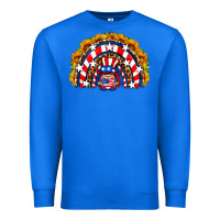 True Royal usa gnome sunflower rainbow Premium Sweatshirt - HRA Design Shop