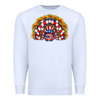 White usa gnome sunflower rainbow Premium Sweatshirt - HRA Design Shop