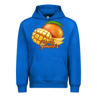 Cobalt Mango Tropical Summer Urban Hoodie - Jasminsmagicworld