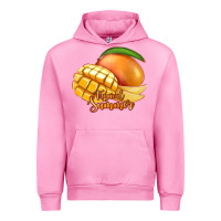 Fuchsia Pink Mango Tropical Summer Urban Hoodie - Jasminsmagicworld