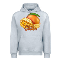 Heather Grey Mango Tropical Summer Urban Hoodie - Jasminsmagicworld