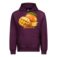 Mauve Wine Mango Tropical Summer Urban Hoodie - Jasminsmagicworld