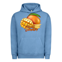 Pigment Pebble Blue Mango Tropical Summer Urban Hoodie - Jasminsmagicworld