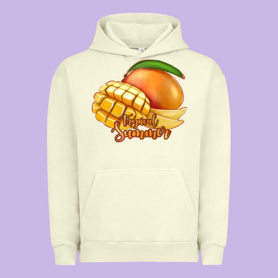 Mango Tropical Summer Urban Hoodie Designed By Jasminsmagicworld