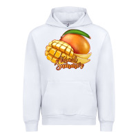 White Mango Tropical Summer Urban Hoodie - Jasminsmagicworld