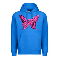 True Royal pink ribbon breast cancer butterfly Premium Hoodie - Jasminsmagicworld