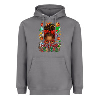 Storm santa's favorite secretary afro messy bun Heavyweight Hoodie - texasbilliewilder