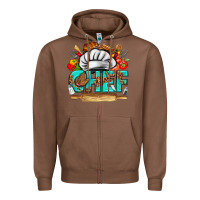 Chestnut chef Zipper Hoodie - texasbilliewilder
