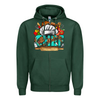 Sports Green chef Zipper Hoodie - texasbilliewilder