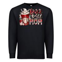 Black baseball mom coffee Premium Sweatshirt - RacoonDesign