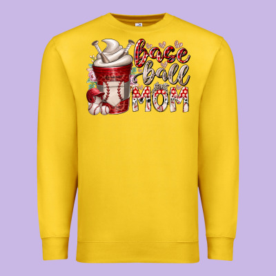 Baseball Mom Coffee Premium Sweatshirt Designed By Racoondesign