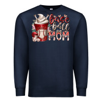Navy baseball mom coffee Premium Sweatshirt - RacoonDesign