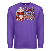 Purple baseball mom coffee Premium Sweatshirt - RacoonDesign