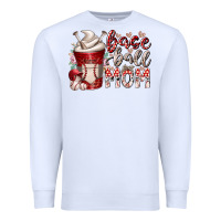White baseball mom coffee Premium Sweatshirt - RacoonDesign