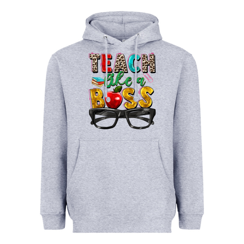 Teach Like A Boss Heavyweight Hoodie by Zillion Design Studio | Teevron
