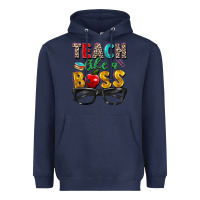 Navy teach like a boss Heavyweight Hoodie - Zillion Design Studio