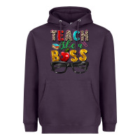 Plum teach like a boss Heavyweight Hoodie - Zillion Design Studio