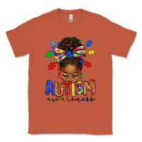 Copper autism awareness afro messy bun Classic Tee - texasbilliewilder