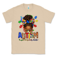 Mushroom autism awareness afro messy bun Classic Tee - texasbilliewilder