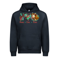 Navy Peace Love Cows Urban Hoodie - Jasminsmagicworld