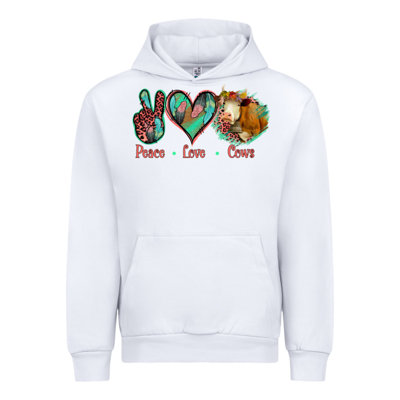 Peace Love Cows Urban Hoodie by Jasminsmagicworld | Teevron