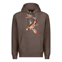 Coffee Koi Fish Premium Hoodie - LillyAllenDesigns