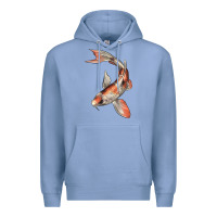 Colony Blue Koi Fish Premium Hoodie - LillyAllenDesigns