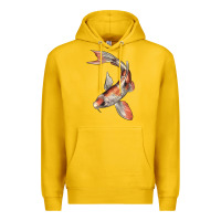 Lemon Koi Fish Premium Hoodie - LillyAllenDesigns