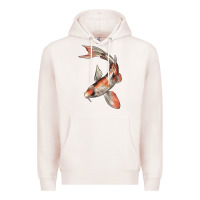 Pale Pink Koi Fish Premium Hoodie - LillyAllenDesigns