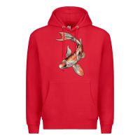 Red Koi Fish Premium Hoodie - LillyAllenDesigns