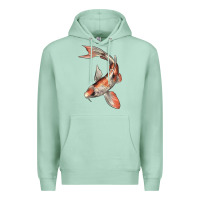 Seafoam Koi Fish Premium Hoodie - LillyAllenDesigns