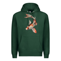 Sports Green Koi Fish Premium Hoodie - LillyAllenDesigns