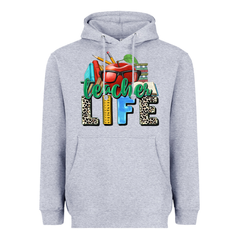 Teacher Life Heavyweight Hoodie by Zillion Design Studio | Teevron