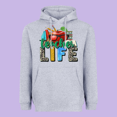 Teacher Life Heavyweight Hoodie Designed By Zillion Design Studio