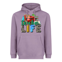Lavender teacher life Heavyweight Hoodie - Zillion Design Studio