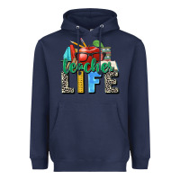 Navy teacher life Heavyweight Hoodie - Zillion Design Studio