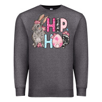 Charcoal Heather Easter Day Hip hop bunny Premium Sweatshirt - OliviaCreatesArt