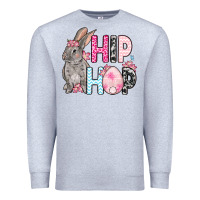 Heather Grey Easter Day Hip hop bunny Premium Sweatshirt - OliviaCreatesArt