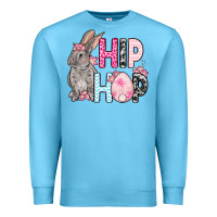 Ocean Blue Easter Day Hip hop bunny Premium Sweatshirt - OliviaCreatesArt