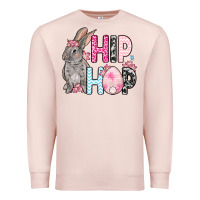 Pale Pink Easter Day Hip hop bunny Premium Sweatshirt - OliviaCreatesArt