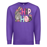 Purple Easter Day Hip hop bunny Premium Sweatshirt - OliviaCreatesArt