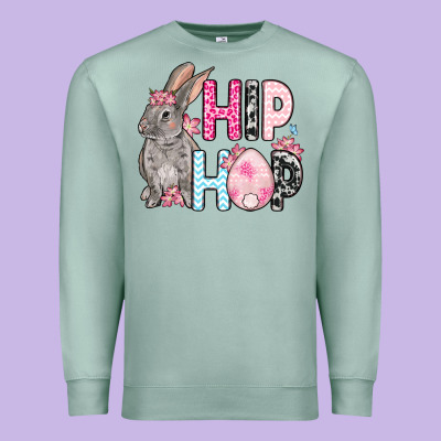 Easter Day Hip Hop Bunny Premium Sweatshirt Designed By Oliviacreatesart