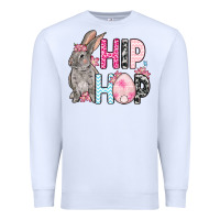 White Easter Day Hip hop bunny Premium Sweatshirt - OliviaCreatesArt
