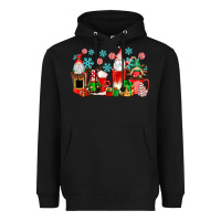 Black christmas gnomes coffee cups Heavyweight Hoodie - texasbilliewilder